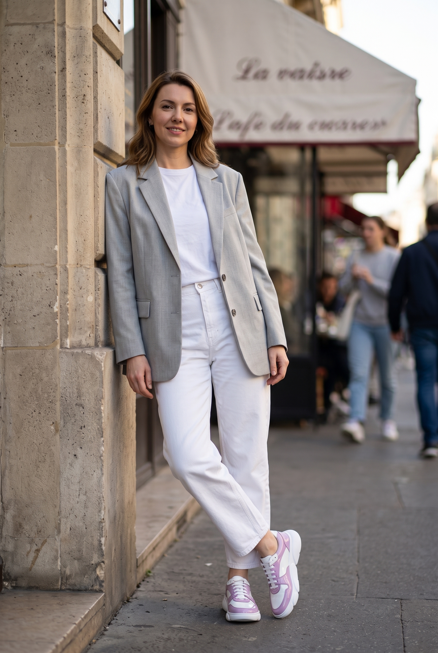 Pantofi Sport Lilla Female — pantofi damă din piele naturală, Enzo Margi