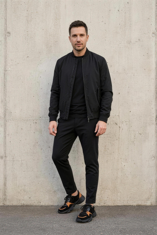 Pantofi Bărbați Black & Orange - Enzo Margi