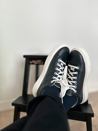 Elevate Navy — poza 4, pantofi premium din piele intoarsa, fabricat in Romania — Enzo Margi