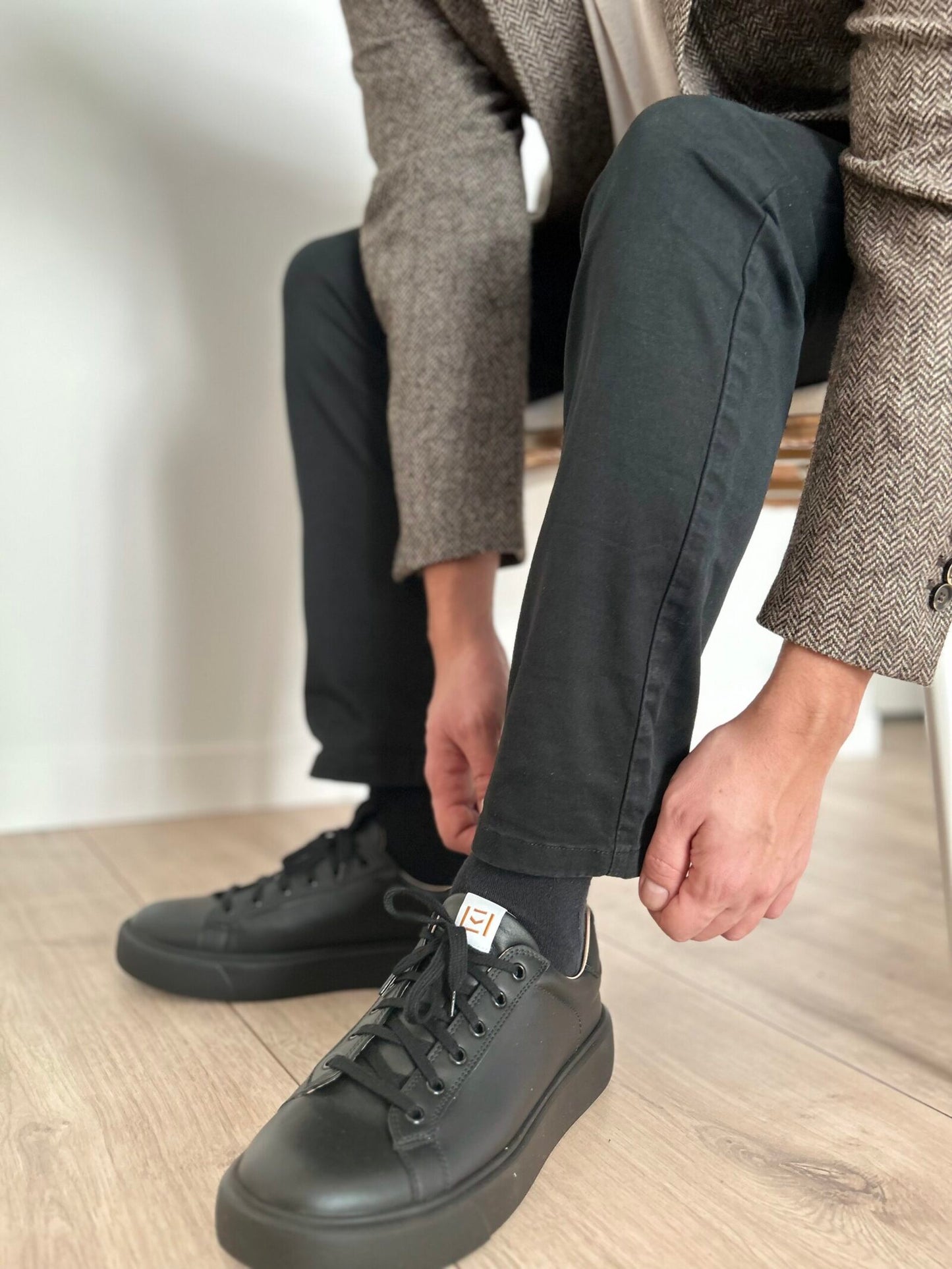 Elevate Onyx — poza 3, pantofi premium din piele intoarsa, fabricat in Romania — Enzo Margi