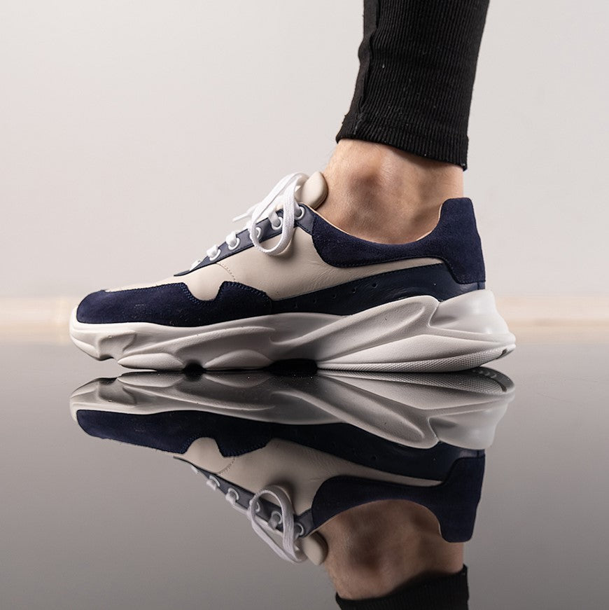 Pantofi Sport Bărbați Navy Pure Blue — poza 8, pantofi barbati din piele naturala, fabricat in Romania — Enzo Margi