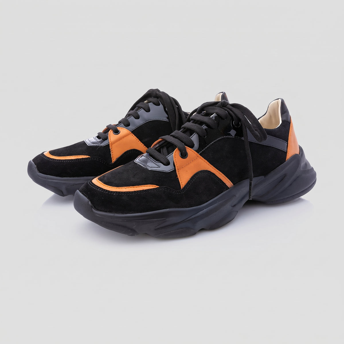 Pantofi Bărbați Black & Orange — pantofi din piele naturală, Enzo Margi