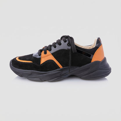 Pantofi Bărbați Black & Orange — pantofi din piele naturală, Enzo Margi