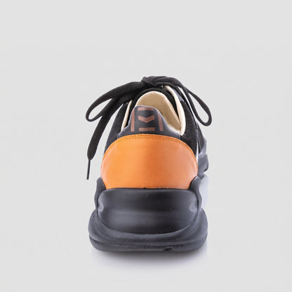 Pantofi Bărbați Black & Orange — pantofi din piele naturală, Enzo Margi