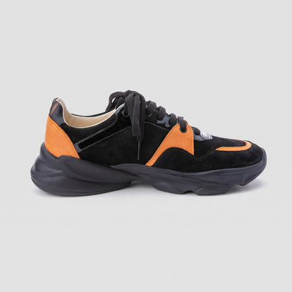 Pantofi Bărbați Black & Orange — pantofi din piele naturală, Enzo Margi