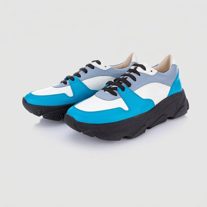 Pantofi Damă Duo Aqua Marine — pantofi din piele naturală, Enzo Margi