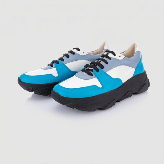 Pantofi Damă Duo Aqua Marine — pantofi din piele naturală, Enzo Margi
