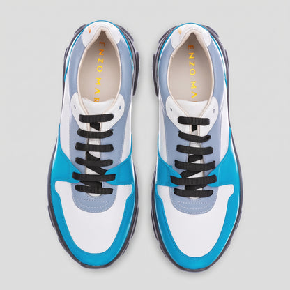Pantofi Damă Duo Aqua Marine — pantofi din piele naturală, Enzo Margi