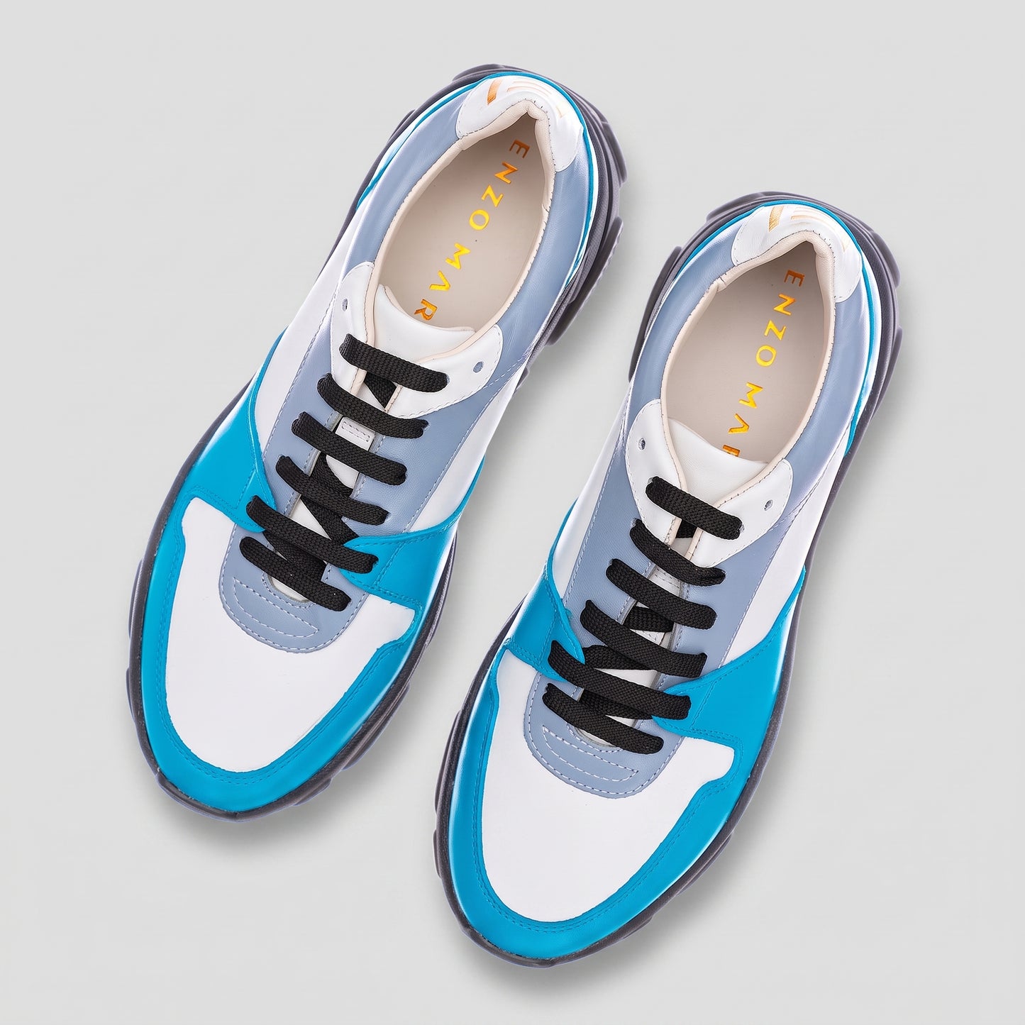 Pantofi Damă Duo Aqua Marine — pantofi din piele naturală, Enzo Margi