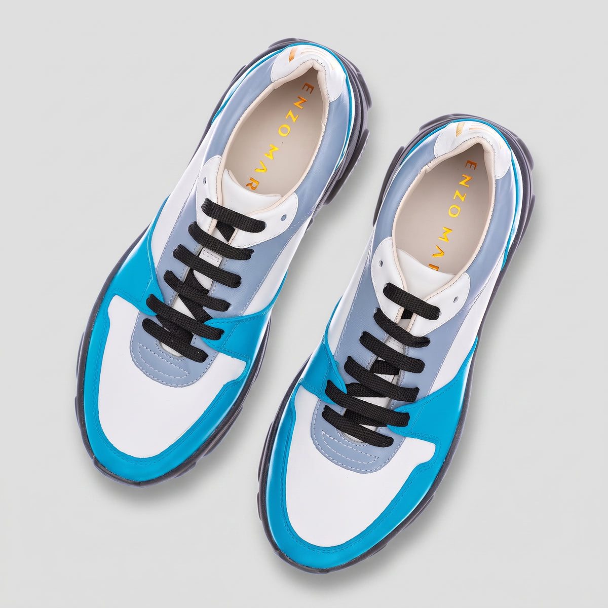 Pantofi Damă Duo Aqua Marine — pantofi din piele naturală, Enzo Margi
