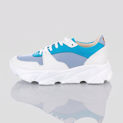 Pantofi Damă Duo Aqua Marine Light — pantofi din piele naturală, Enzo Margi