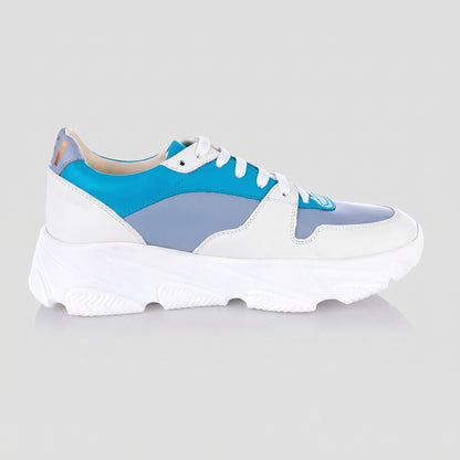 Pantofi Damă Duo Aqua Marine Light — pantofi din piele naturală, Enzo Margi