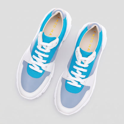 Pantofi Damă Duo Aqua Marine Light — pantofi din piele naturală, Enzo Margi