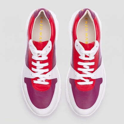 Pantofi Damă Duo Berry Light — pantofi din piele naturală, Enzo Margi