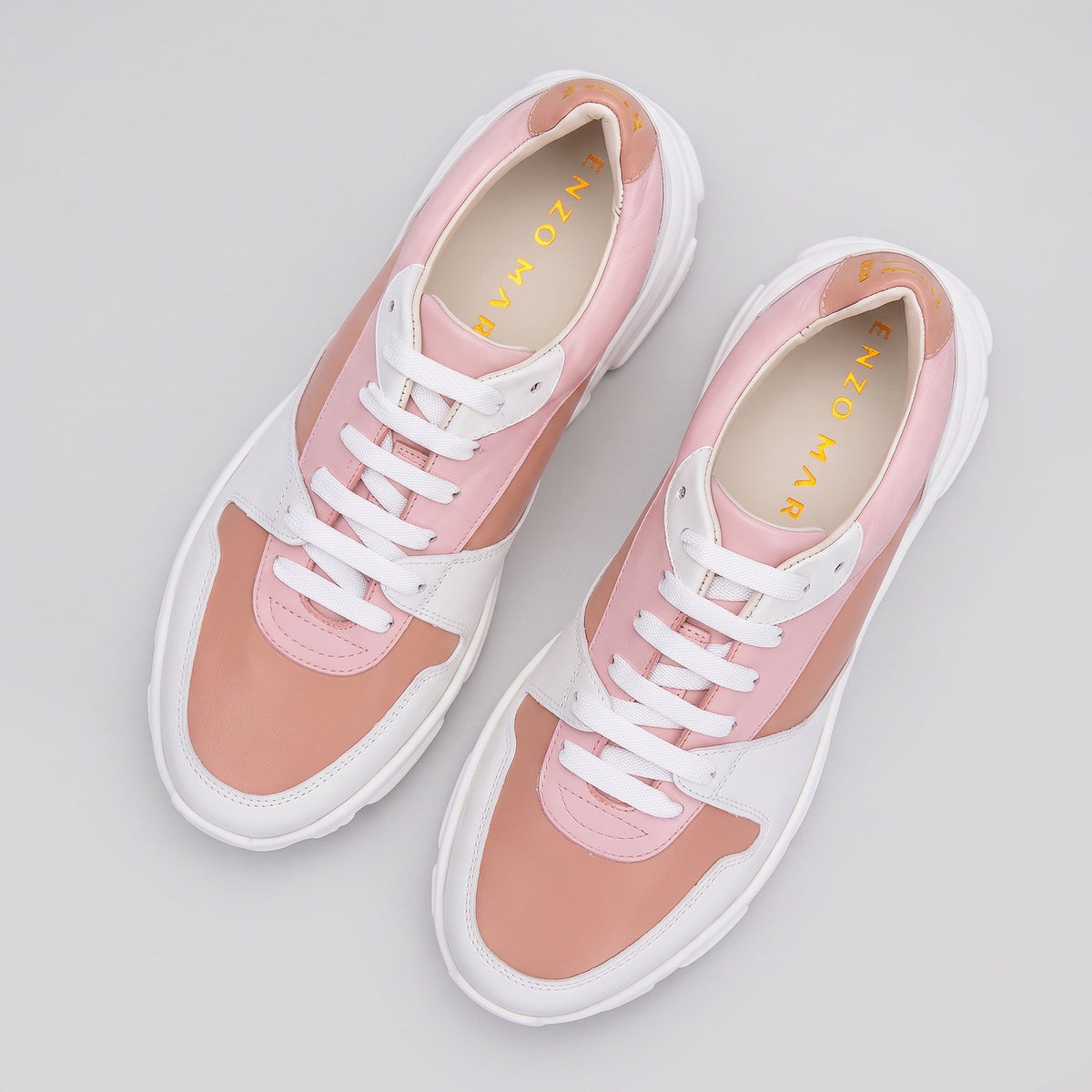 Pantofi Damă Duo Blushed Light — pantofi din piele naturală, Enzo Margi