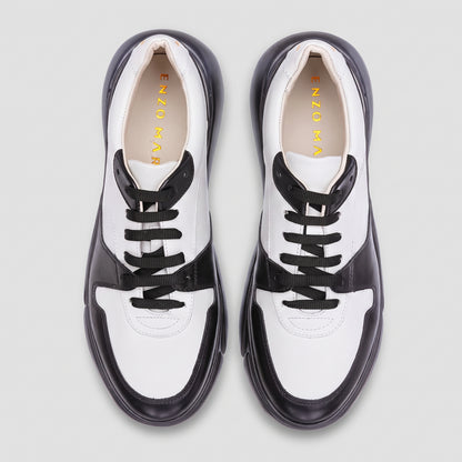Pantofi Sport Duo Dark Female — pantofi damă din piele naturală, Enzo Margi
