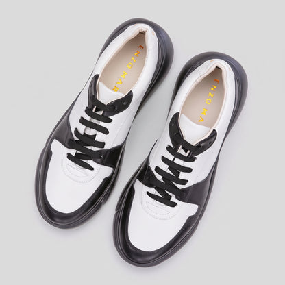 Pantofi Sport Duo Dark Female — pantofi damă din piele naturală, Enzo Margi