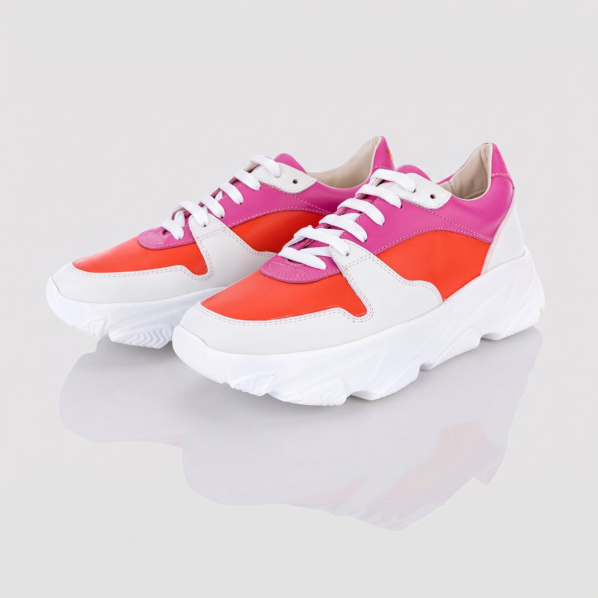 Pantofi Sport Duo Hot Light — pantofi damă din piele naturală, Enzo Margi