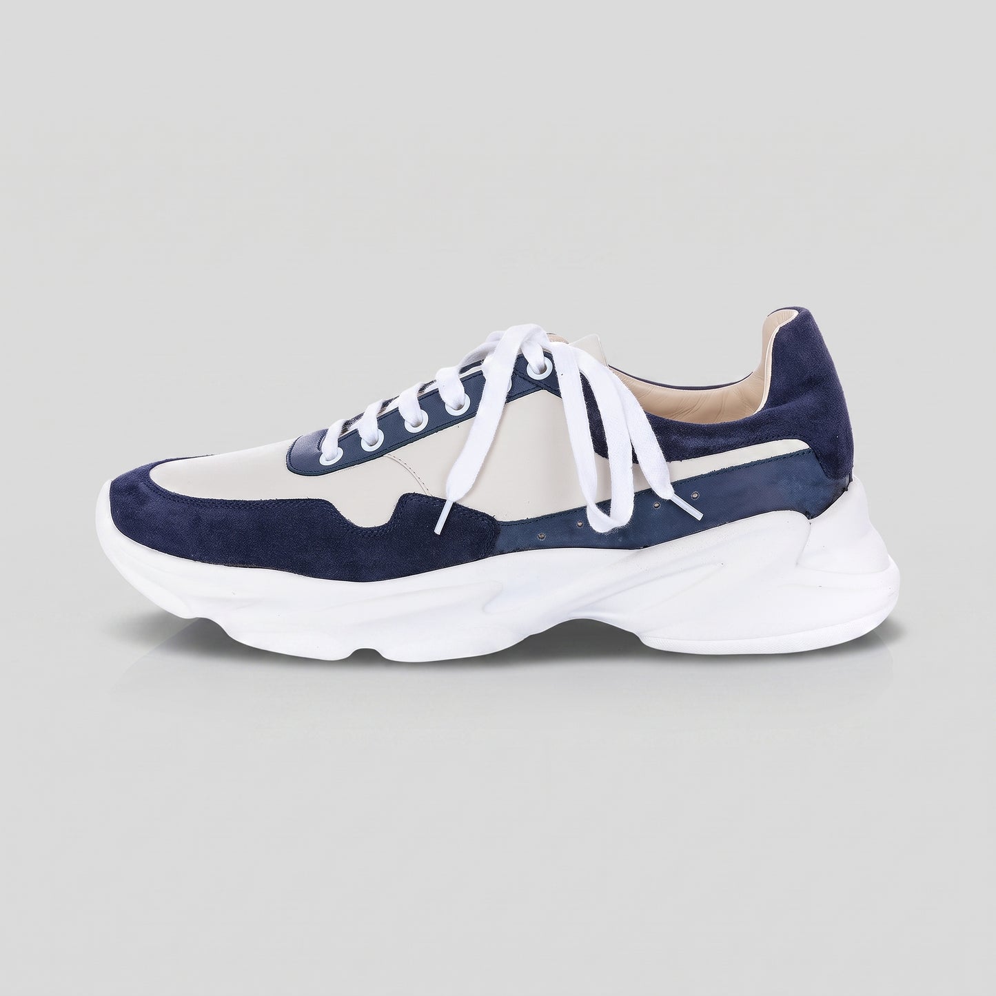 Pantofi Sport Bărbați Navy Pure Blue — pantofi din piele naturală, Enzo Margi