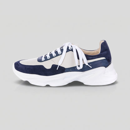 Pantofi Sport Bărbați Navy Pure Blue — pantofi din piele naturală, Enzo Margi