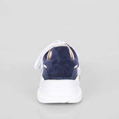 Pantofi Sport Bărbați Navy Pure Blue — pantofi din piele naturală, Enzo Margi
