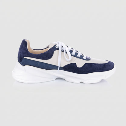 Pantofi Sport Bărbați Navy Pure Blue — pantofi din piele naturală, Enzo Margi
