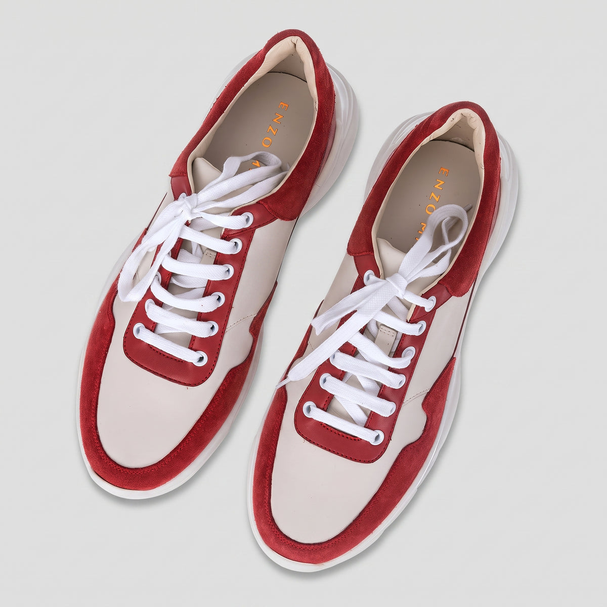 Pantofi Sport Bărbați Strawberry Cake — pantofi din piele naturală, Enzo Margi