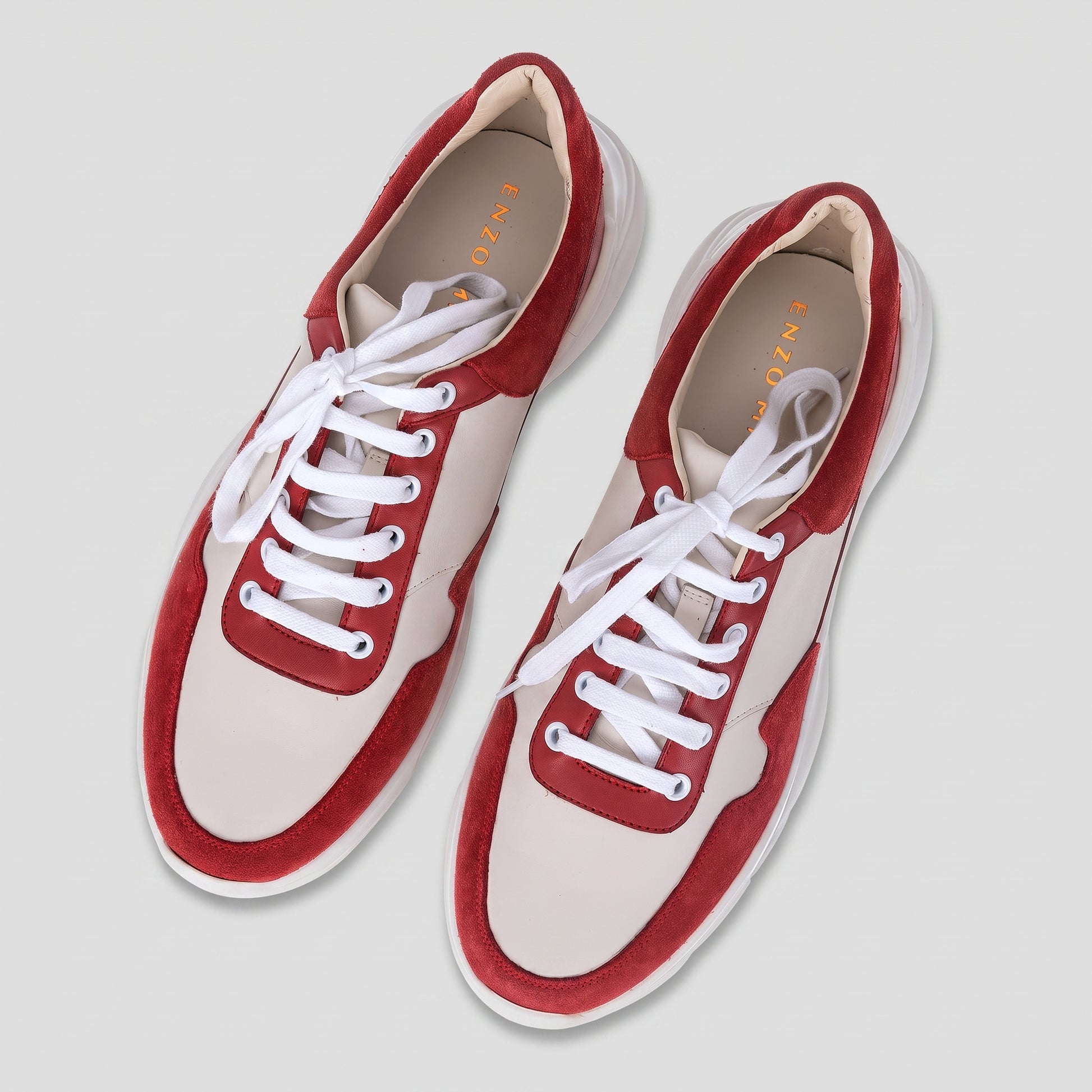 Pantofi Sport Bărbați Strawberry Cake — pantofi din piele naturală, Enzo Margi