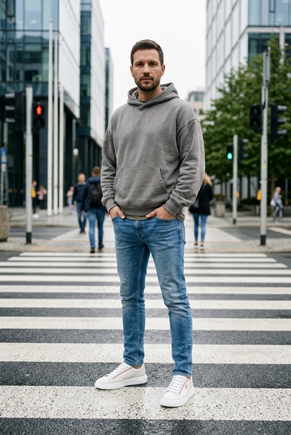 Pantofi Sport Bărbați Red Strike — pantofi din piele naturală, Enzo Margi