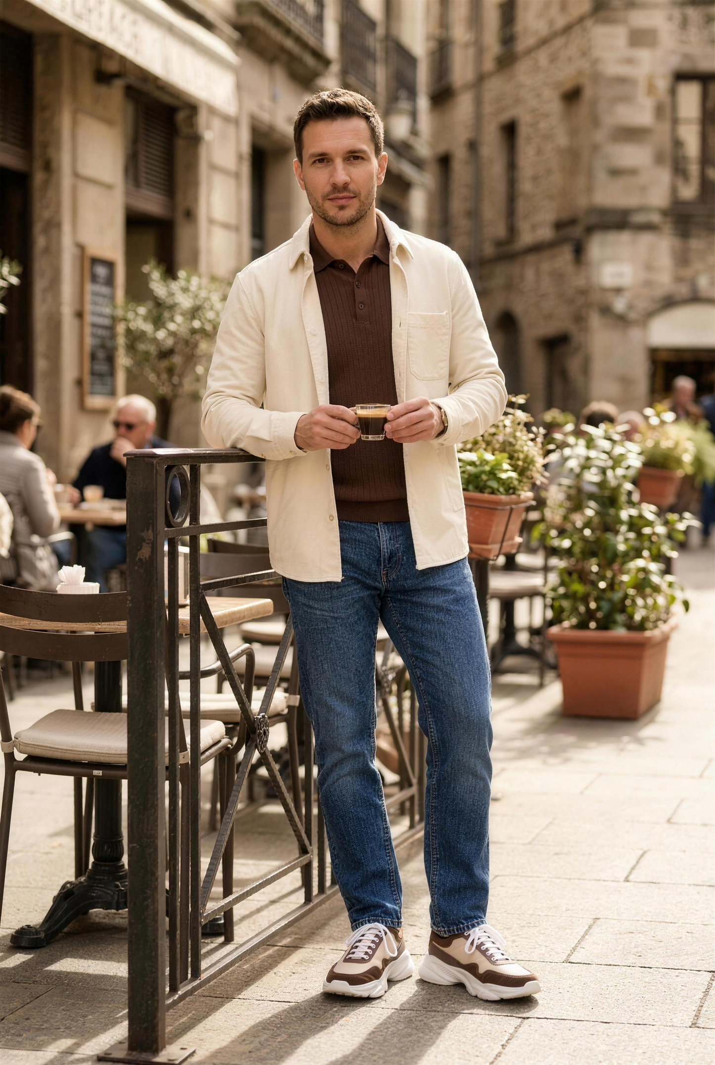Pantofi Bărbați Cappuccino - Enzo Margi