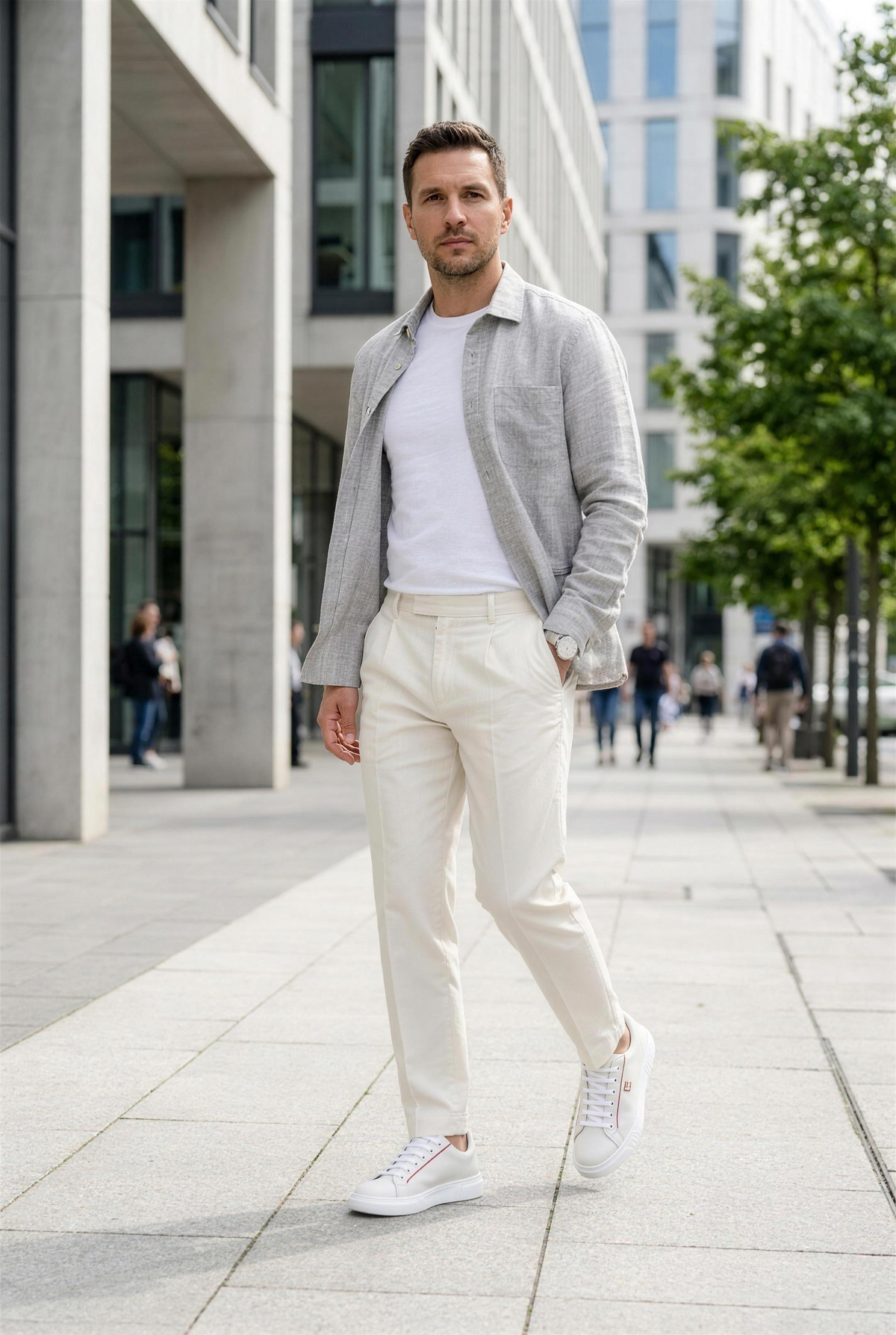 Pantofi Sport Bărbați Red Strike — pantofi din piele naturală, Enzo Margi