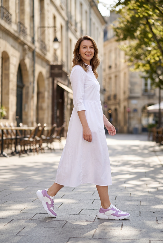 Pantofi Sport Lilla Female — pantofi damă din piele naturală, Enzo Margi
