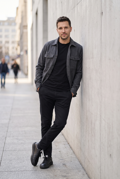 Elevate Onyx — sneakers premium din piele, Enzo Margi