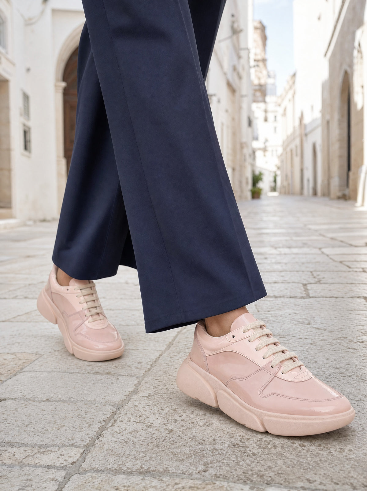 Pantofi Sport Skin Female — ținută lifestyle, pantofi damă din piele naturală, Enzo Margi