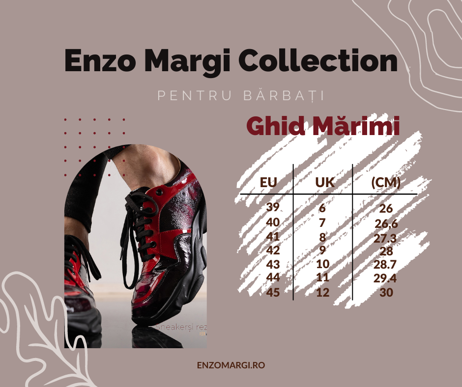 Sadly emulsion Portico Ghid Mărimi – Enzo Margi